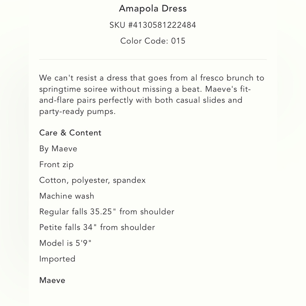 Anthropologie Maeve Amapola Dress - Picture 9 of 9